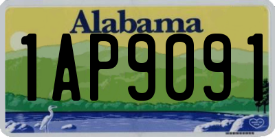 AL license plate 1AP9091
