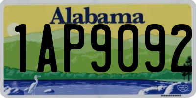 AL license plate 1AP9092