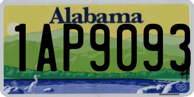 AL license plate 1AP9093