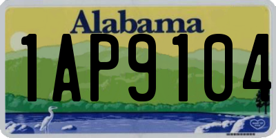 AL license plate 1AP9104