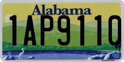 AL license plate 1AP9110