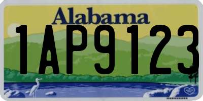 AL license plate 1AP9123