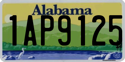 AL license plate 1AP9125