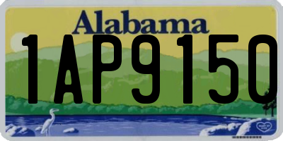 AL license plate 1AP9150