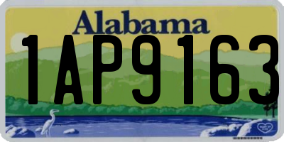 AL license plate 1AP9163