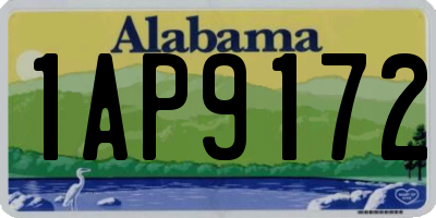 AL license plate 1AP9172