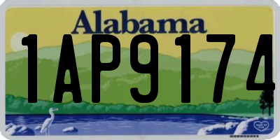 AL license plate 1AP9174