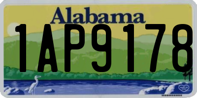 AL license plate 1AP9178