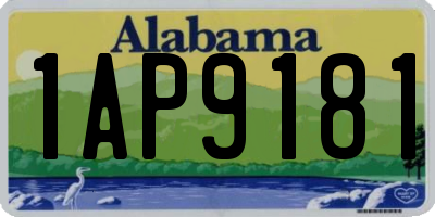 AL license plate 1AP9181