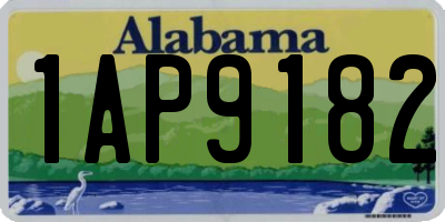 AL license plate 1AP9182