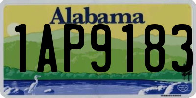 AL license plate 1AP9183