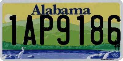 AL license plate 1AP9186