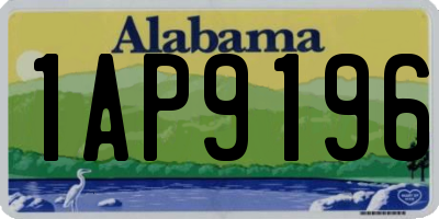AL license plate 1AP9196
