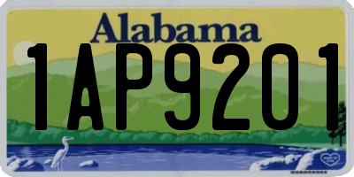 AL license plate 1AP9201