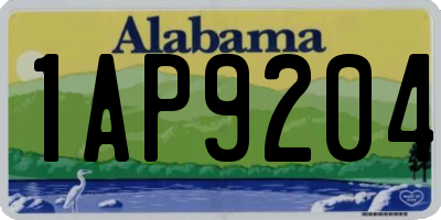 AL license plate 1AP9204