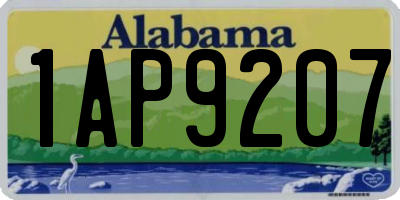 AL license plate 1AP9207