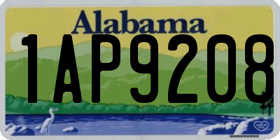 AL license plate 1AP9208