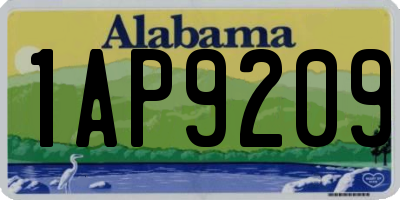 AL license plate 1AP9209