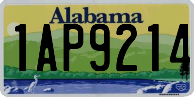 AL license plate 1AP9214