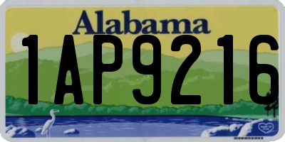 AL license plate 1AP9216