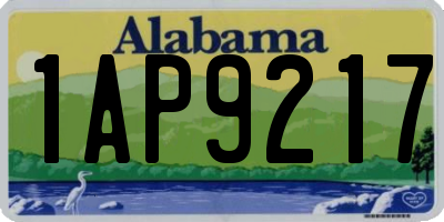 AL license plate 1AP9217