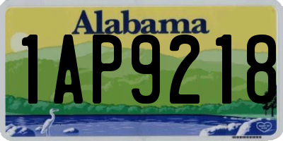 AL license plate 1AP9218