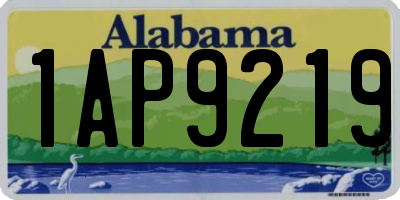 AL license plate 1AP9219