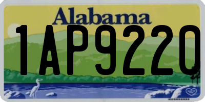 AL license plate 1AP9220