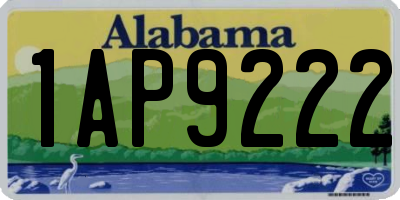 AL license plate 1AP9222
