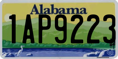 AL license plate 1AP9223