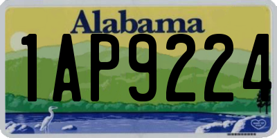 AL license plate 1AP9224