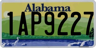 AL license plate 1AP9227