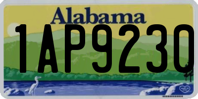 AL license plate 1AP9230