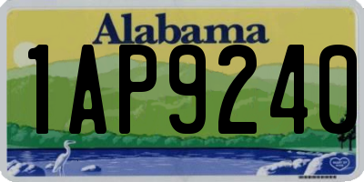 AL license plate 1AP9240