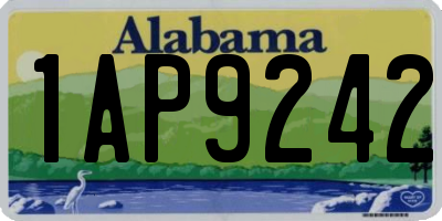 AL license plate 1AP9242