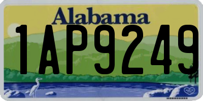 AL license plate 1AP9249