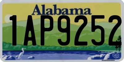 AL license plate 1AP9252