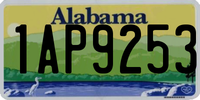 AL license plate 1AP9253