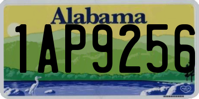 AL license plate 1AP9256