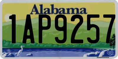 AL license plate 1AP9257