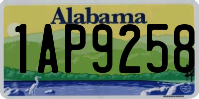 AL license plate 1AP9258