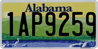 AL license plate 1AP9259