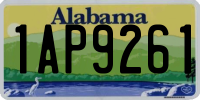 AL license plate 1AP9261