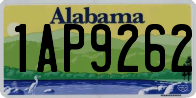 AL license plate 1AP9262