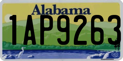 AL license plate 1AP9263