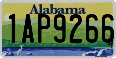 AL license plate 1AP9266