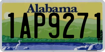 AL license plate 1AP9271