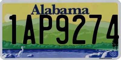 AL license plate 1AP9274