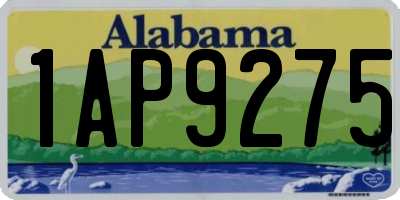 AL license plate 1AP9275