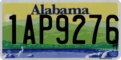 AL license plate 1AP9276